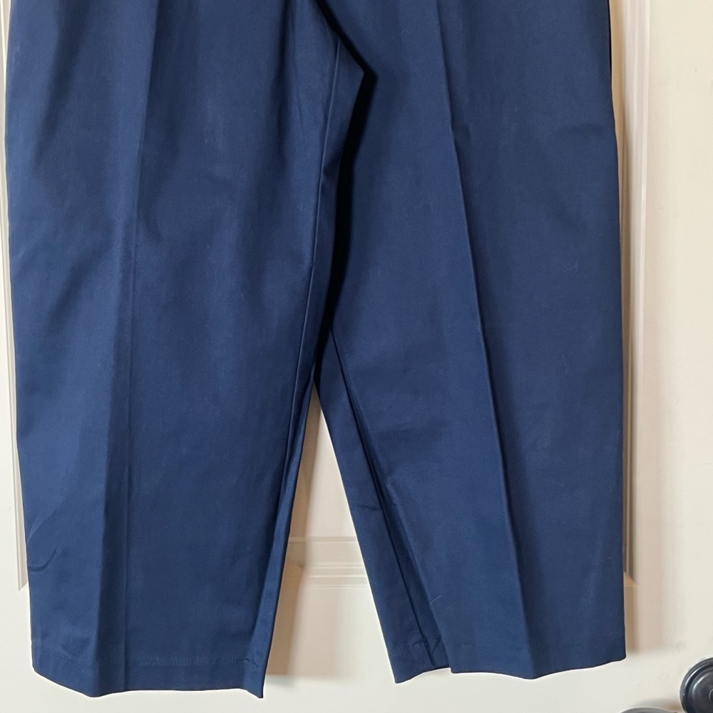 NWT Harve Benard Navy Blue Capri Pants Size 14 Cropped Stretch Slacks Capris - Picture 6 of 11